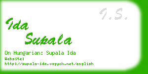 ida supala business card